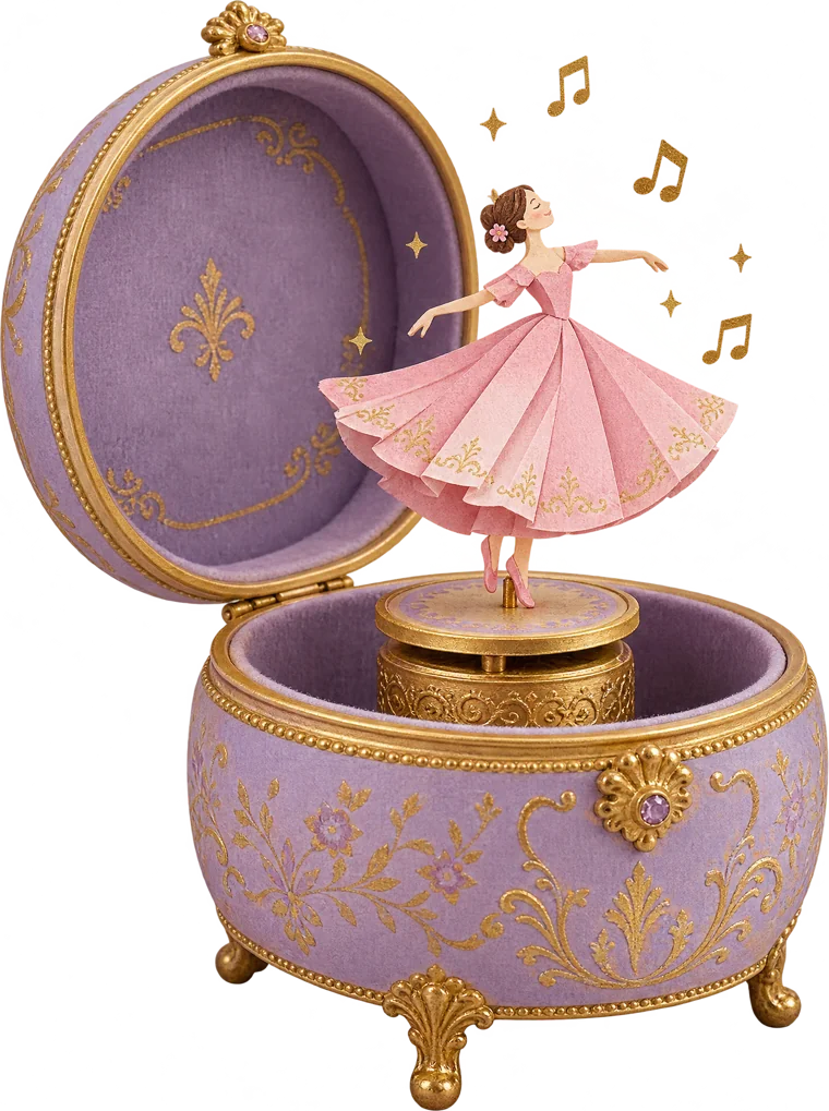 Cajita musical con una bailarina
